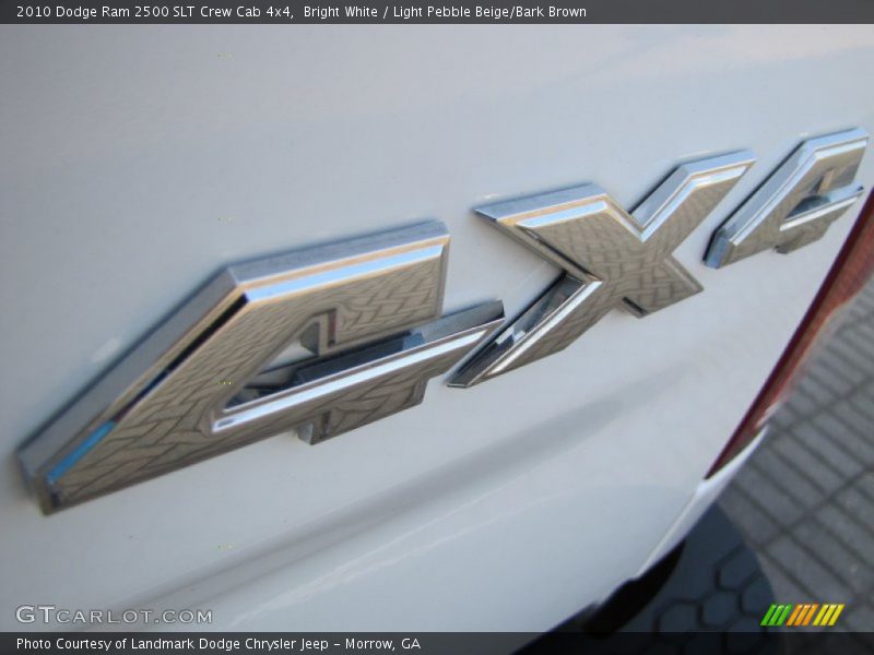 Bright White / Light Pebble Beige/Bark Brown 2010 Dodge Ram 2500 SLT Crew Cab 4x4