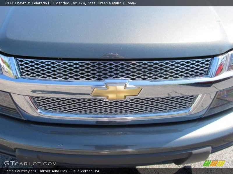 Steel Green Metallic / Ebony 2011 Chevrolet Colorado LT Extended Cab 4x4