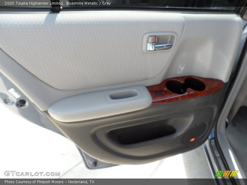 Bluestone Metallic / Gray 2005 Toyota Highlander Limited