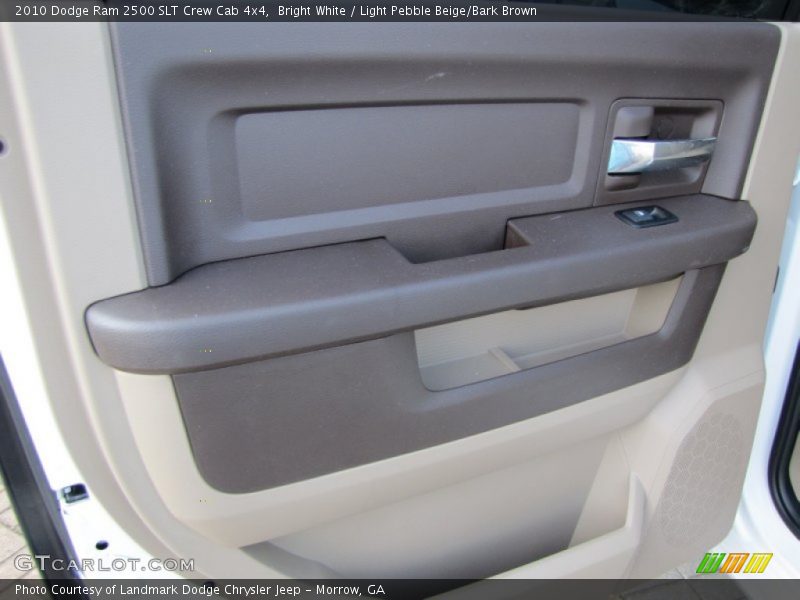Bright White / Light Pebble Beige/Bark Brown 2010 Dodge Ram 2500 SLT Crew Cab 4x4