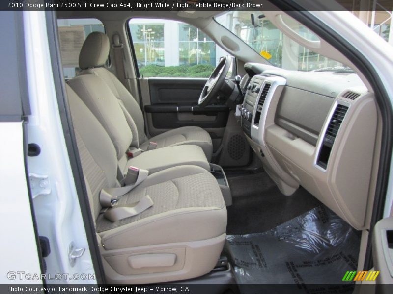 Bright White / Light Pebble Beige/Bark Brown 2010 Dodge Ram 2500 SLT Crew Cab 4x4