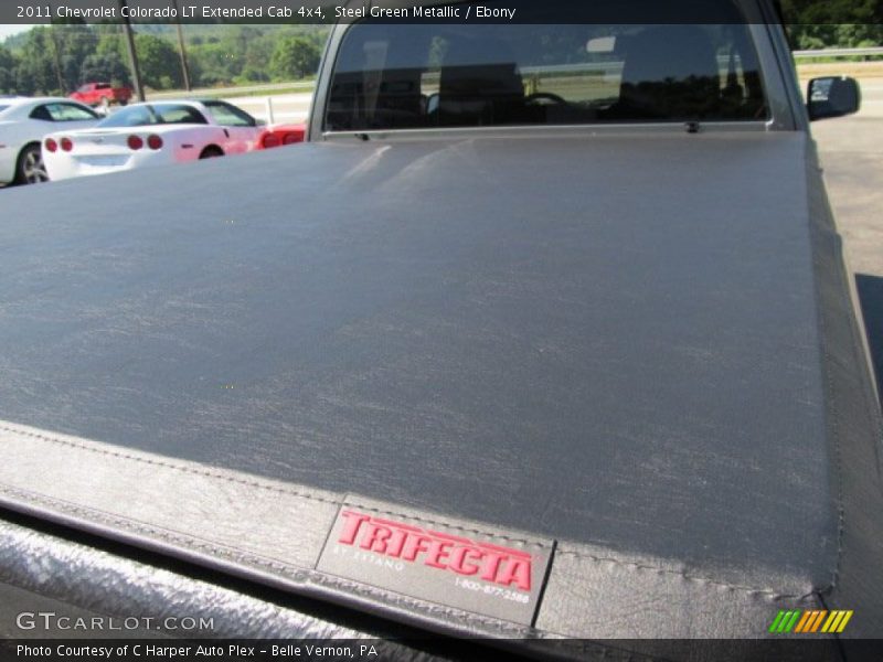 Steel Green Metallic / Ebony 2011 Chevrolet Colorado LT Extended Cab 4x4