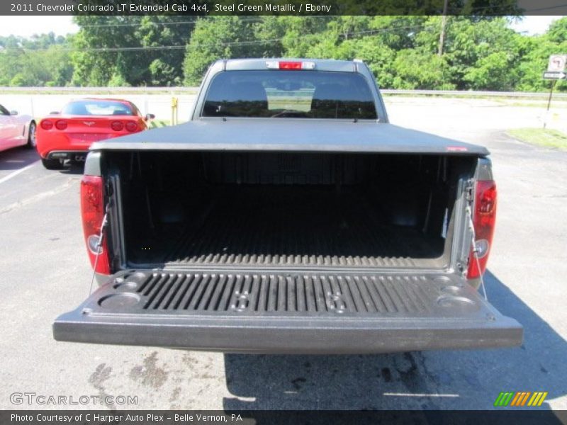 Steel Green Metallic / Ebony 2011 Chevrolet Colorado LT Extended Cab 4x4
