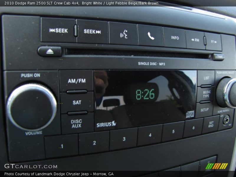 Bright White / Light Pebble Beige/Bark Brown 2010 Dodge Ram 2500 SLT Crew Cab 4x4