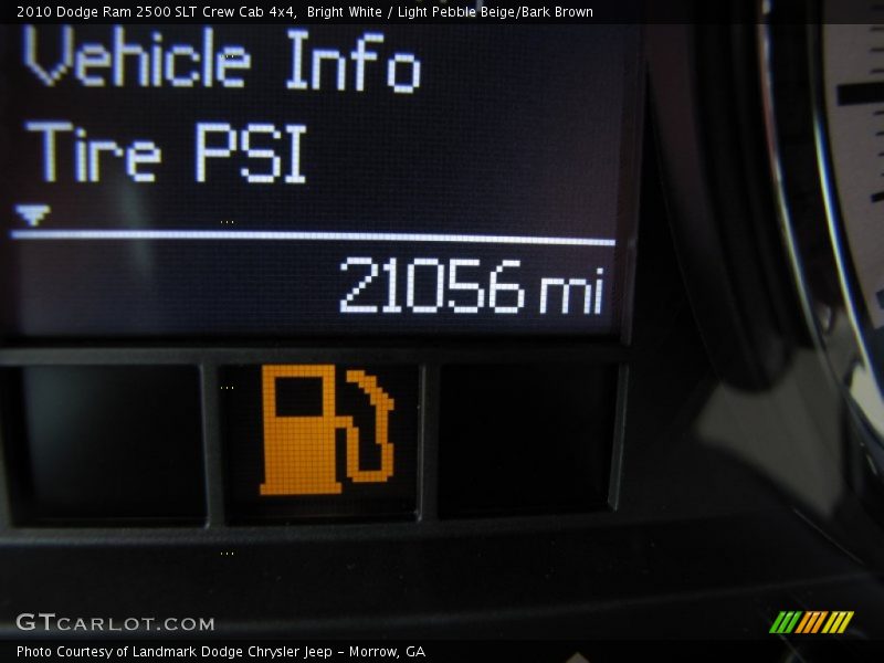 Bright White / Light Pebble Beige/Bark Brown 2010 Dodge Ram 2500 SLT Crew Cab 4x4