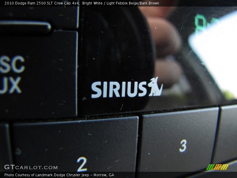 Bright White / Light Pebble Beige/Bark Brown 2010 Dodge Ram 2500 SLT Crew Cab 4x4