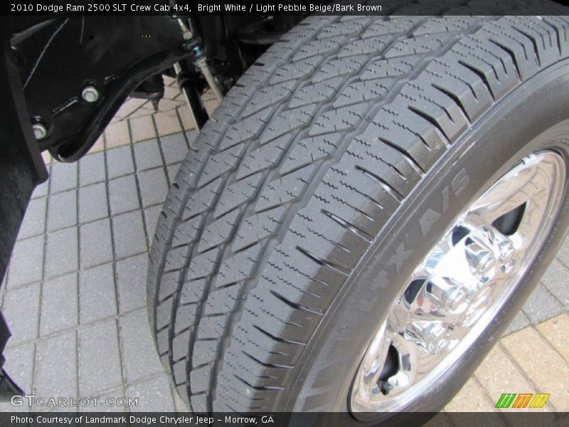 Bright White / Light Pebble Beige/Bark Brown 2010 Dodge Ram 2500 SLT Crew Cab 4x4