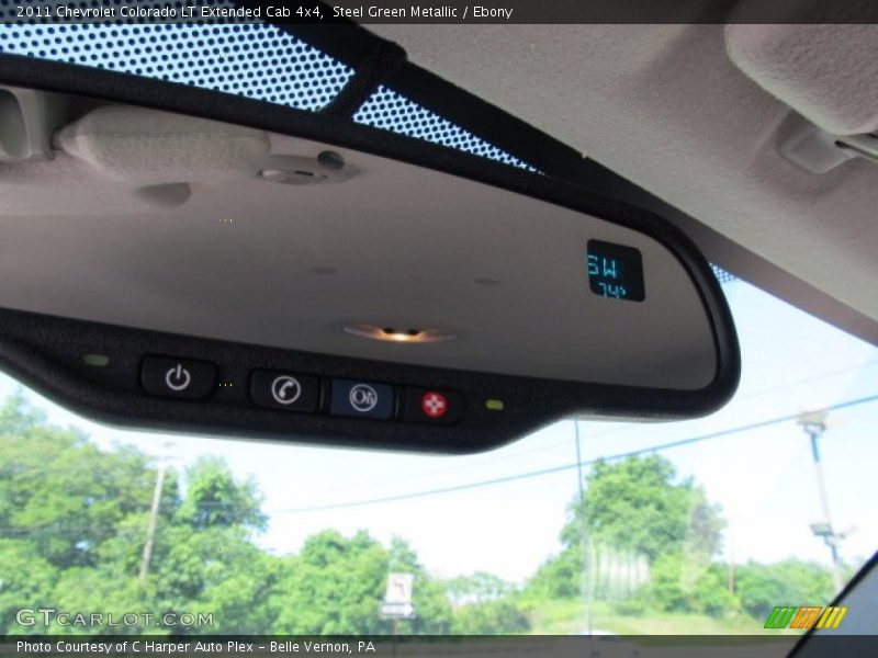 Steel Green Metallic / Ebony 2011 Chevrolet Colorado LT Extended Cab 4x4