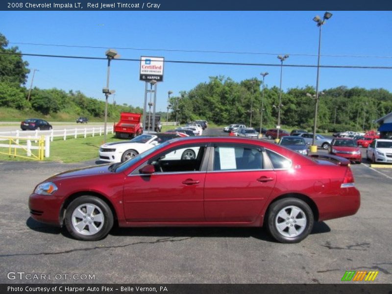 Red Jewel Tintcoat / Gray 2008 Chevrolet Impala LT