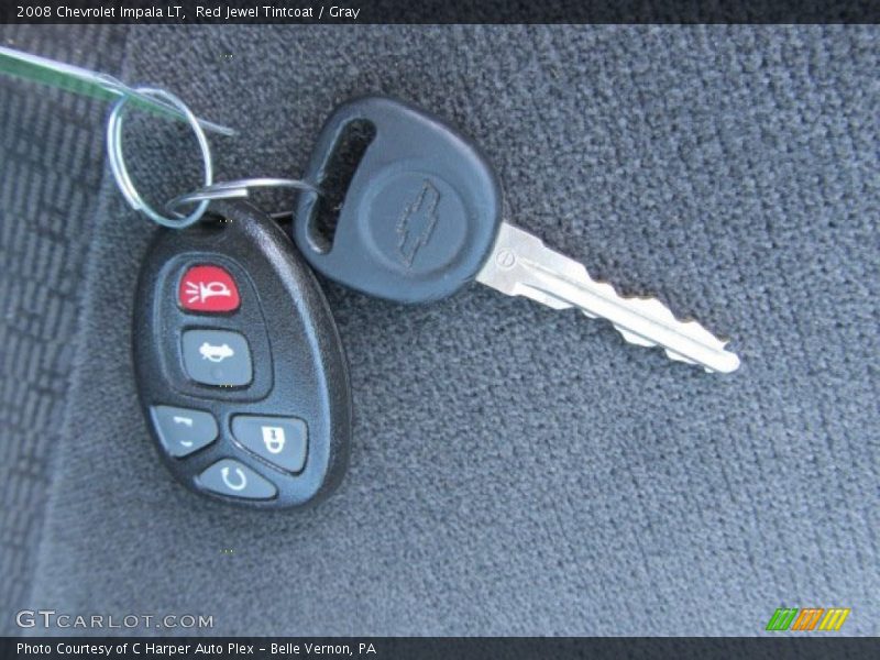 Red Jewel Tintcoat / Gray 2008 Chevrolet Impala LT