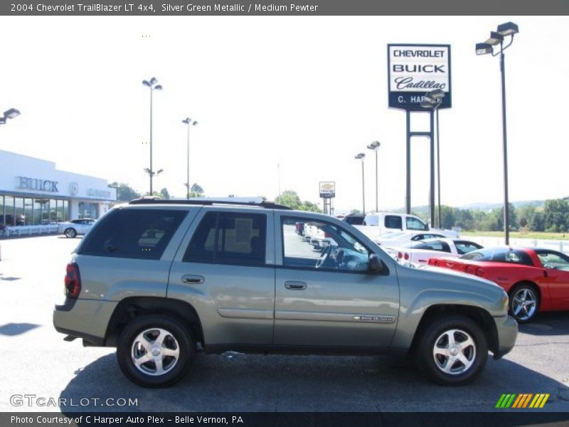 Silver Green Metallic / Medium Pewter 2004 Chevrolet TrailBlazer LT 4x4