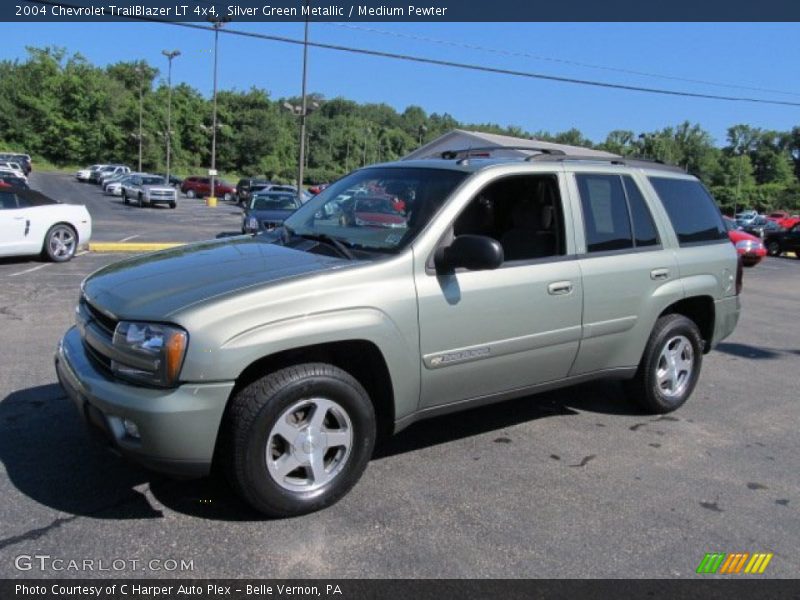 Silver Green Metallic / Medium Pewter 2004 Chevrolet TrailBlazer LT 4x4