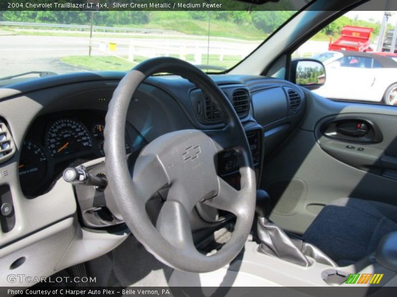 Silver Green Metallic / Medium Pewter 2004 Chevrolet TrailBlazer LT 4x4