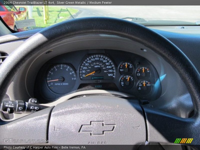Silver Green Metallic / Medium Pewter 2004 Chevrolet TrailBlazer LT 4x4