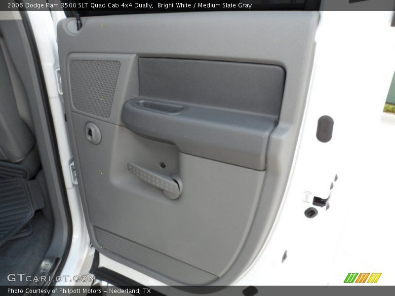 Bright White / Medium Slate Gray 2006 Dodge Ram 3500 SLT Quad Cab 4x4 Dually