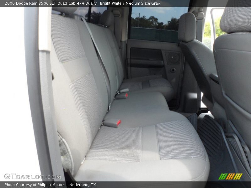 Bright White / Medium Slate Gray 2006 Dodge Ram 3500 SLT Quad Cab 4x4 Dually