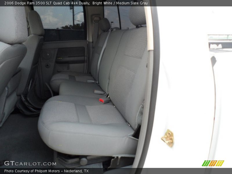 Bright White / Medium Slate Gray 2006 Dodge Ram 3500 SLT Quad Cab 4x4 Dually