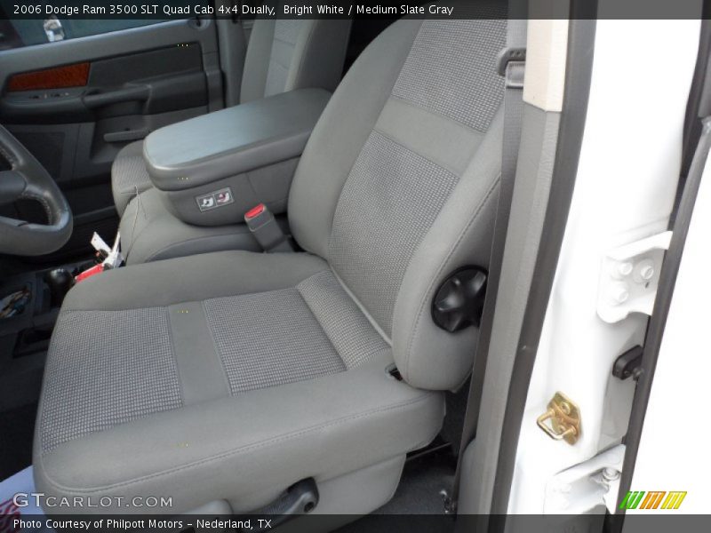 Bright White / Medium Slate Gray 2006 Dodge Ram 3500 SLT Quad Cab 4x4 Dually