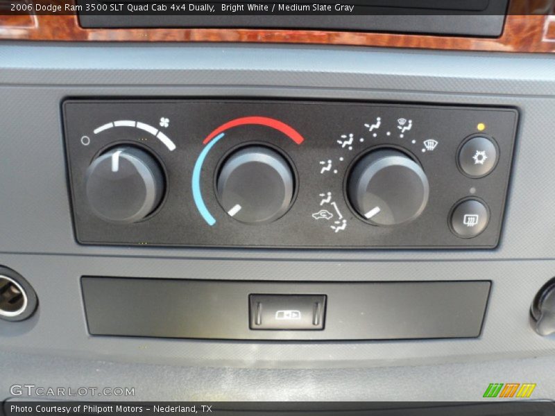 Bright White / Medium Slate Gray 2006 Dodge Ram 3500 SLT Quad Cab 4x4 Dually