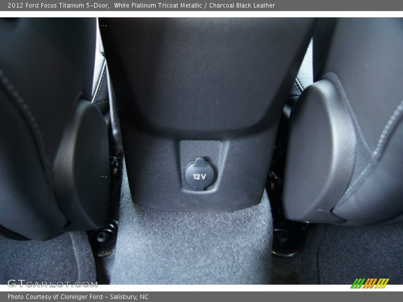 White Platinum Tricoat Metallic / Charcoal Black Leather 2012 Ford Focus Titanium 5-Door