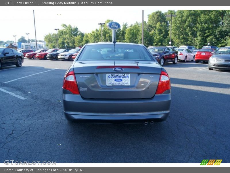 Sterling Grey Metallic / Medium Light Stone 2012 Ford Fusion SE