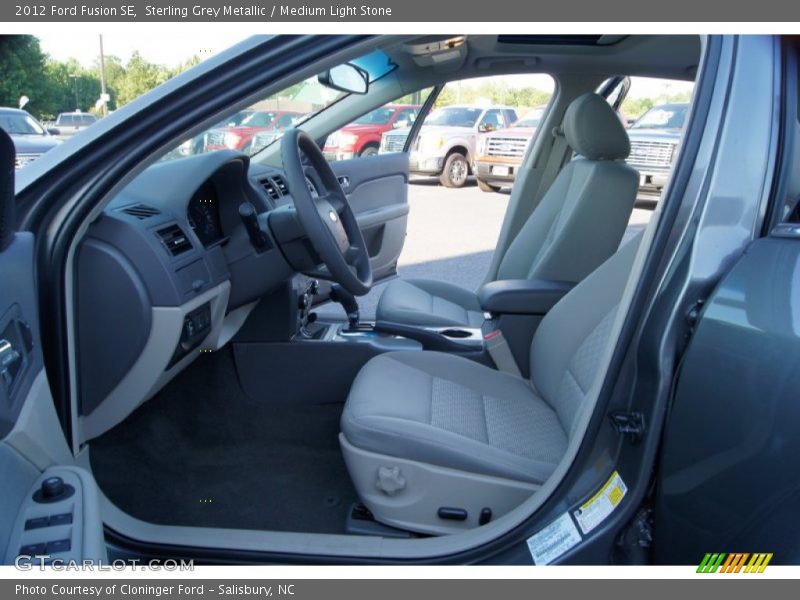  2012 Fusion SE Medium Light Stone Interior