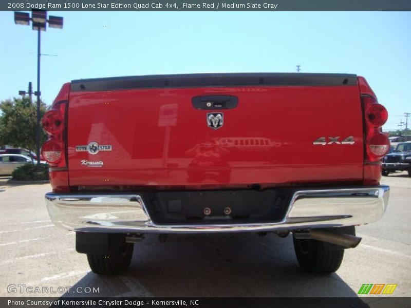 Flame Red / Medium Slate Gray 2008 Dodge Ram 1500 Lone Star Edition Quad Cab 4x4