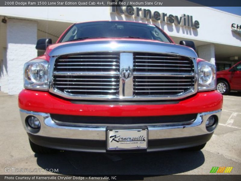 Flame Red / Medium Slate Gray 2008 Dodge Ram 1500 Lone Star Edition Quad Cab 4x4