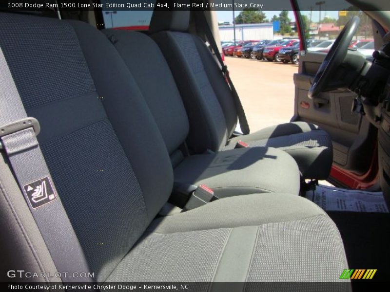 Flame Red / Medium Slate Gray 2008 Dodge Ram 1500 Lone Star Edition Quad Cab 4x4