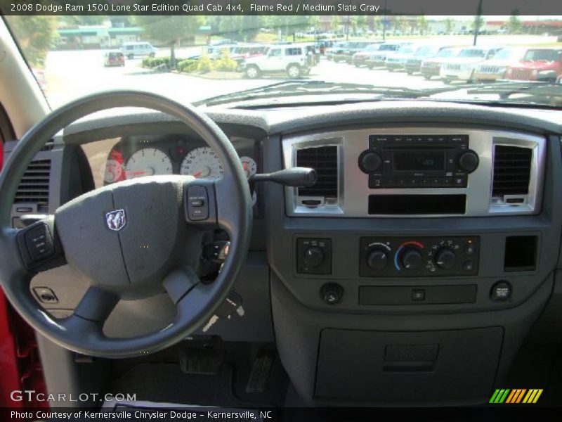 Flame Red / Medium Slate Gray 2008 Dodge Ram 1500 Lone Star Edition Quad Cab 4x4
