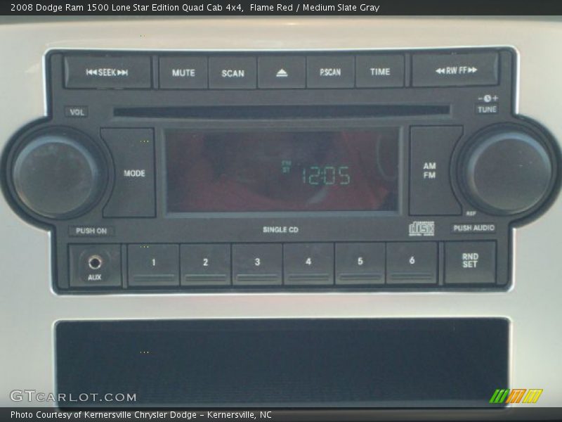 Flame Red / Medium Slate Gray 2008 Dodge Ram 1500 Lone Star Edition Quad Cab 4x4