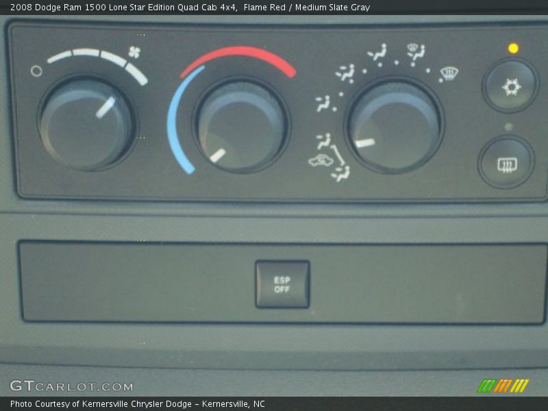 Flame Red / Medium Slate Gray 2008 Dodge Ram 1500 Lone Star Edition Quad Cab 4x4