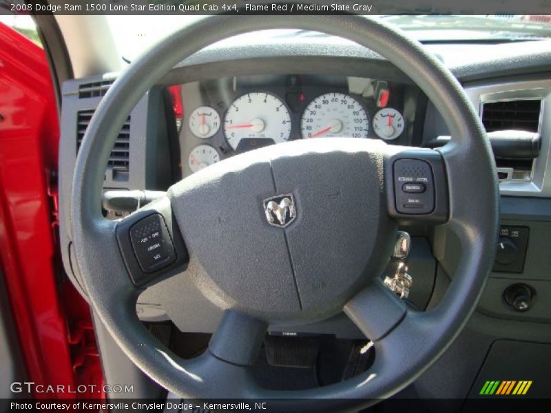 Flame Red / Medium Slate Gray 2008 Dodge Ram 1500 Lone Star Edition Quad Cab 4x4