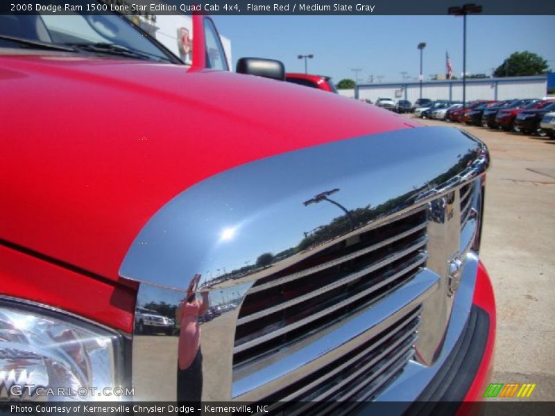 Flame Red / Medium Slate Gray 2008 Dodge Ram 1500 Lone Star Edition Quad Cab 4x4