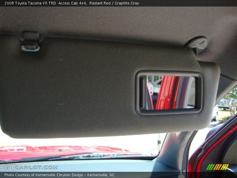 Radiant Red / Graphite Gray 2008 Toyota Tacoma V6 TRD  Access Cab 4x4