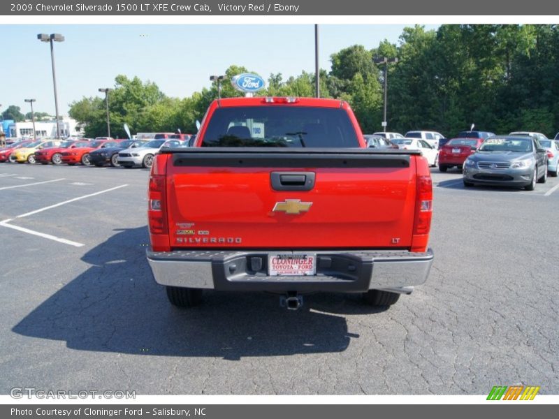 Victory Red / Ebony 2009 Chevrolet Silverado 1500 LT XFE Crew Cab