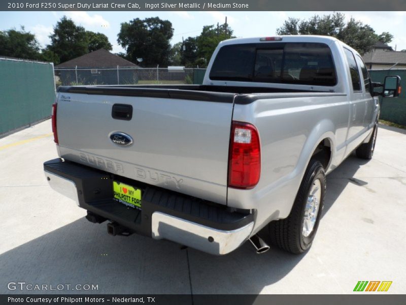 Ingot Silver Metallic / Medium Stone 2010 Ford F250 Super Duty Lariat Crew Cab