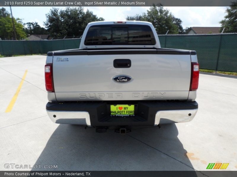 Ingot Silver Metallic / Medium Stone 2010 Ford F250 Super Duty Lariat Crew Cab