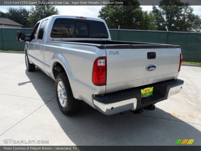 Ingot Silver Metallic / Medium Stone 2010 Ford F250 Super Duty Lariat Crew Cab