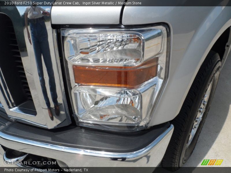 Ingot Silver Metallic / Medium Stone 2010 Ford F250 Super Duty Lariat Crew Cab