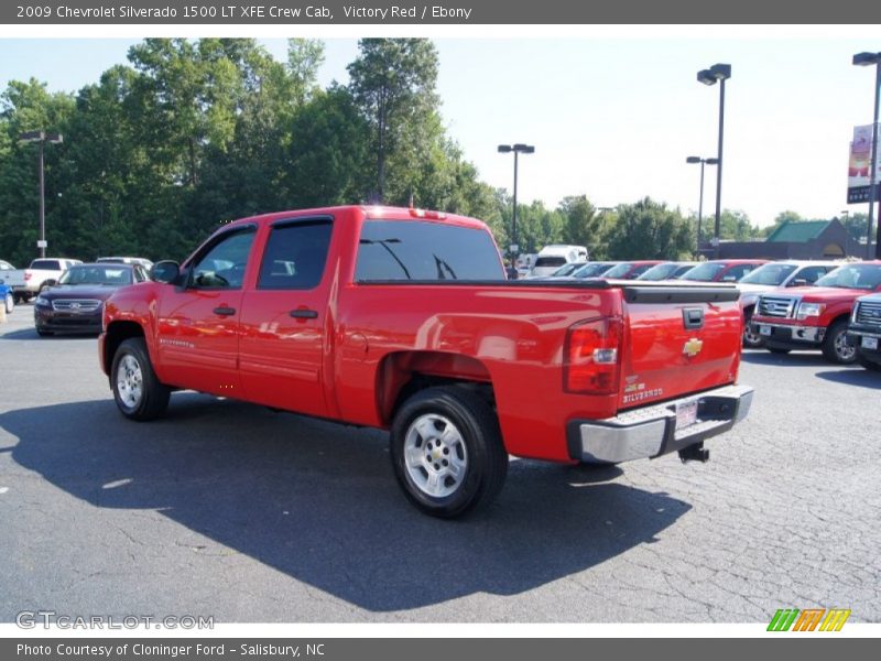 Victory Red / Ebony 2009 Chevrolet Silverado 1500 LT XFE Crew Cab