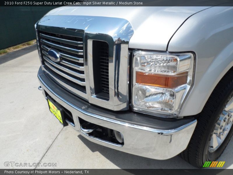Ingot Silver Metallic / Medium Stone 2010 Ford F250 Super Duty Lariat Crew Cab