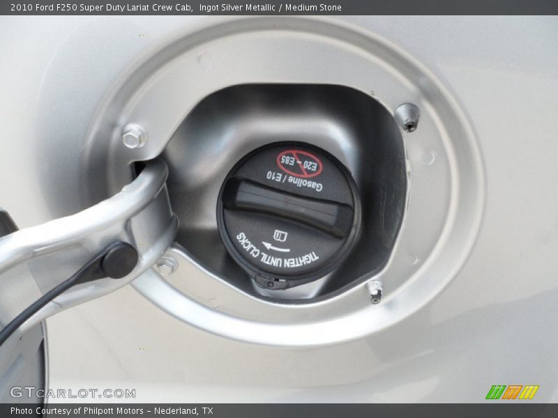 Ingot Silver Metallic / Medium Stone 2010 Ford F250 Super Duty Lariat Crew Cab