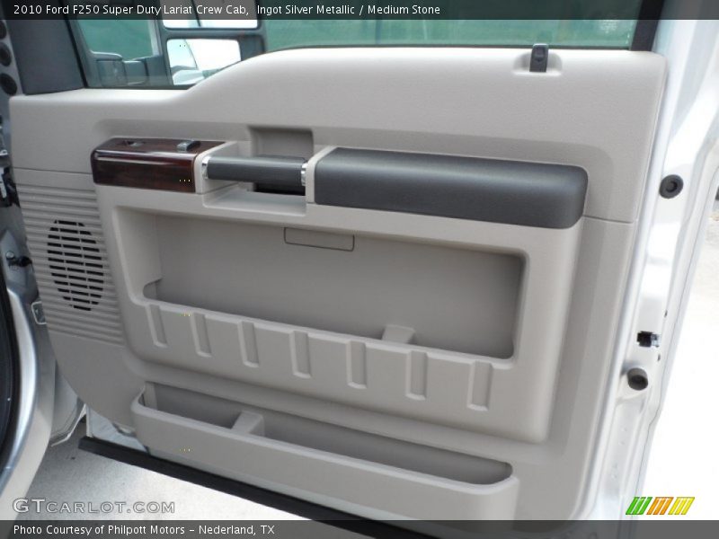 Ingot Silver Metallic / Medium Stone 2010 Ford F250 Super Duty Lariat Crew Cab