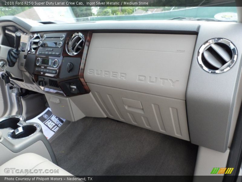 Ingot Silver Metallic / Medium Stone 2010 Ford F250 Super Duty Lariat Crew Cab