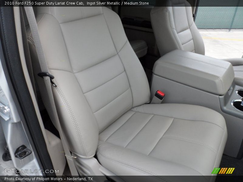  2010 F250 Super Duty Lariat Crew Cab Medium Stone Interior