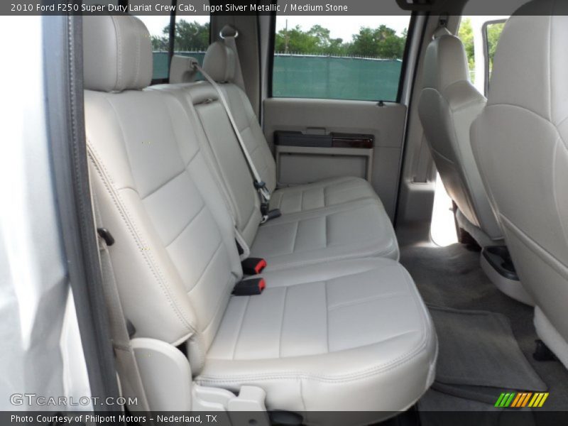 2010 F250 Super Duty Lariat Crew Cab Medium Stone Interior