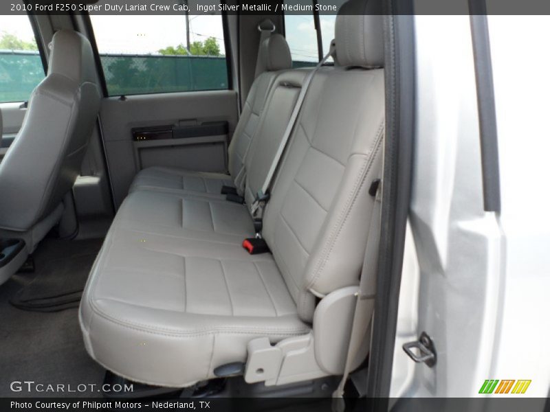  2010 F250 Super Duty Lariat Crew Cab Medium Stone Interior