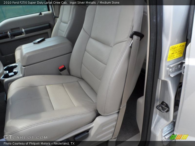  2010 F250 Super Duty Lariat Crew Cab Medium Stone Interior