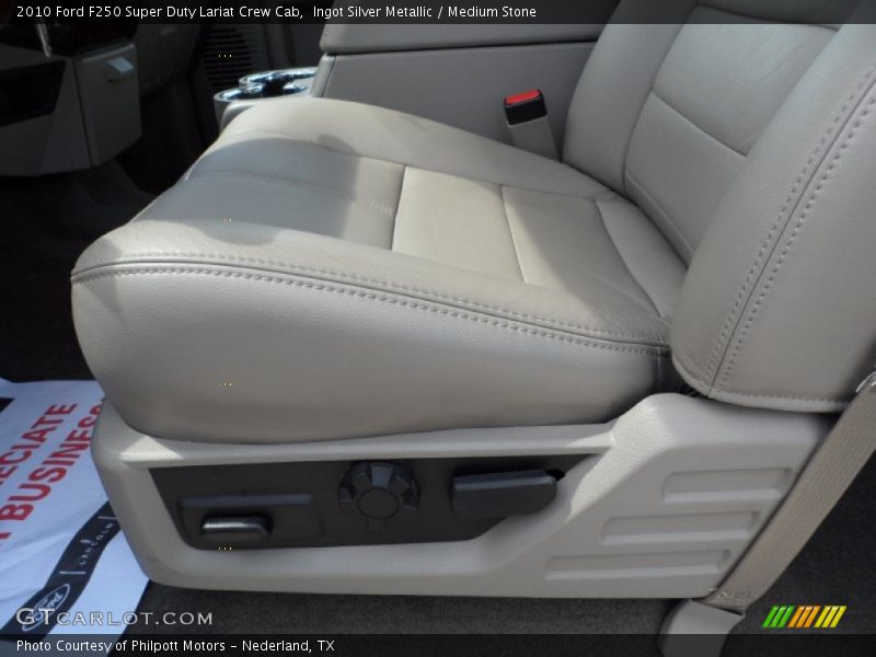  2010 F250 Super Duty Lariat Crew Cab Medium Stone Interior